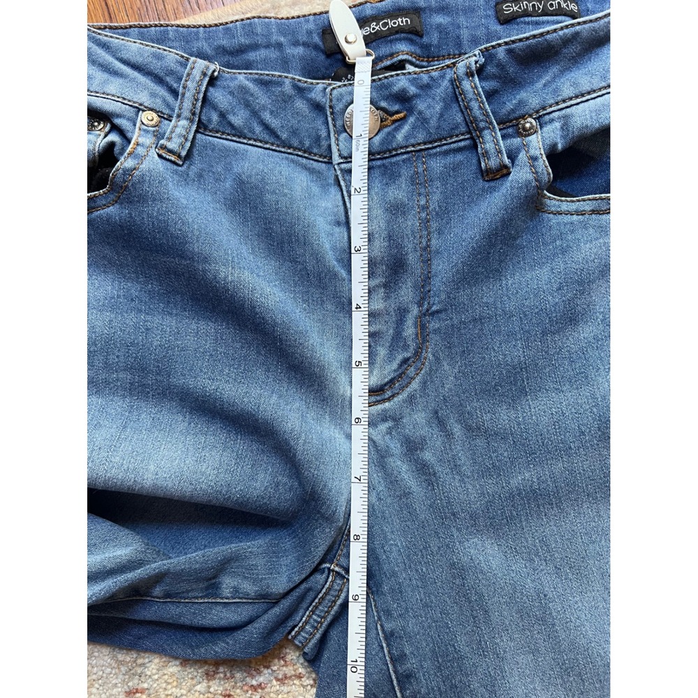 Needle & Cloth Womens Skinny Ankle Jeans Medium Wash Blue Size 4 Stretch Denim‎ - Picture 4 of 6